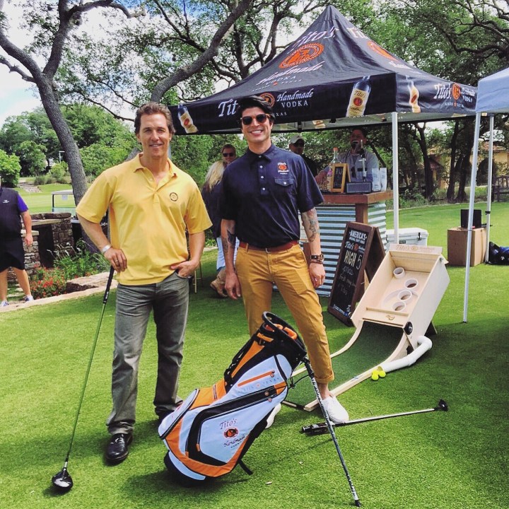 Love, Tito's as part of a charity golf event (Courtesy Zack Flores)