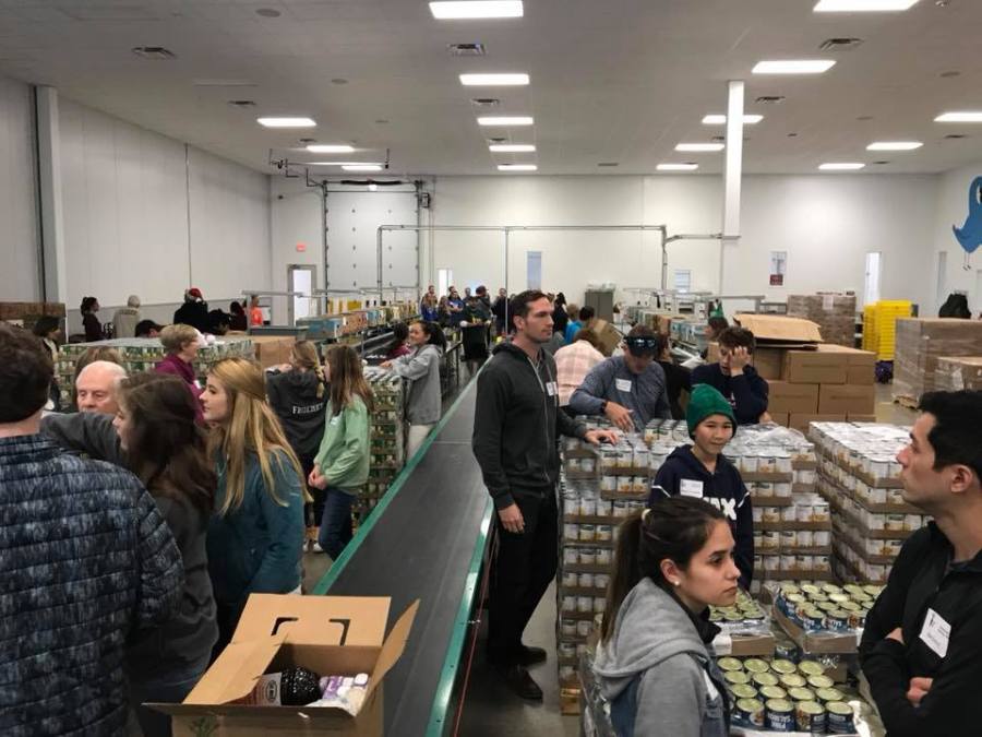 Love, Tito's volunteers at the food bank (Courtesy Zack Flores)