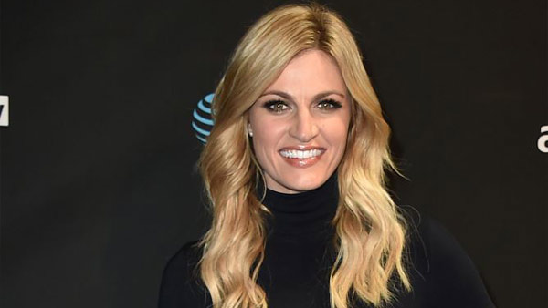 Erin Andrews arrives at DIRECTV Super Saturday Night at Pier 70 on Saturday, Feb. 6, 2016, in San Francisco, Calif. (Photo by Jordan Strauss/Invision/AP)